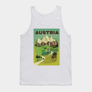 Austrian vintage travel poster Tank Top